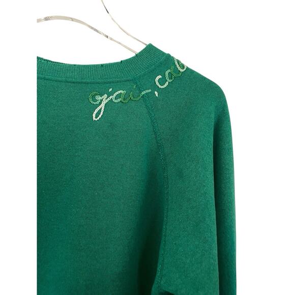 I Stole my Boyfriends Shirt ISMBS Ojai California Embroidered Green Crewneck M - Picture 3 of 10